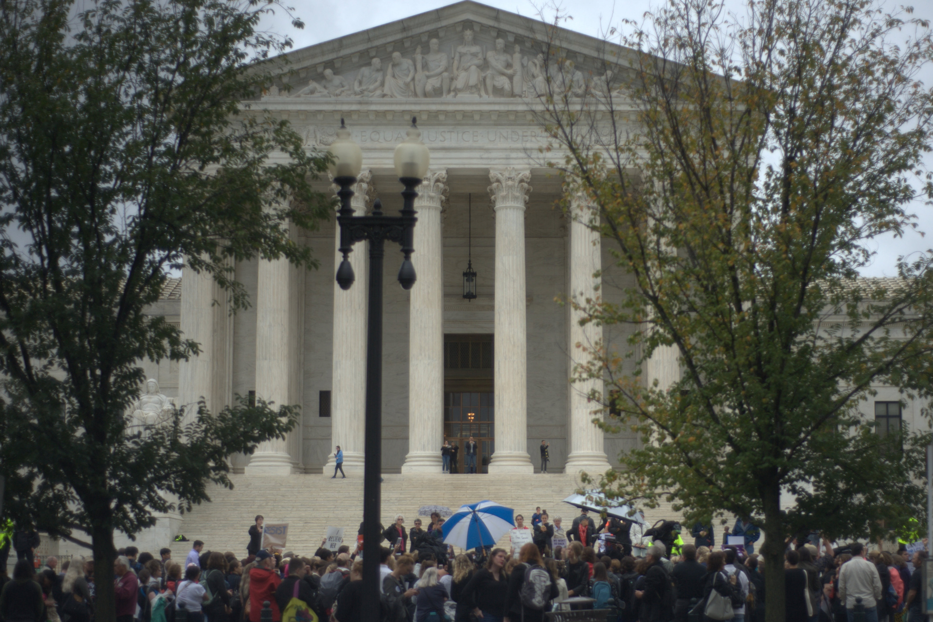 PHOTOS: Hundreds Gather For Ruth Bader Ginsburg Memorial Outside The Supreme Court