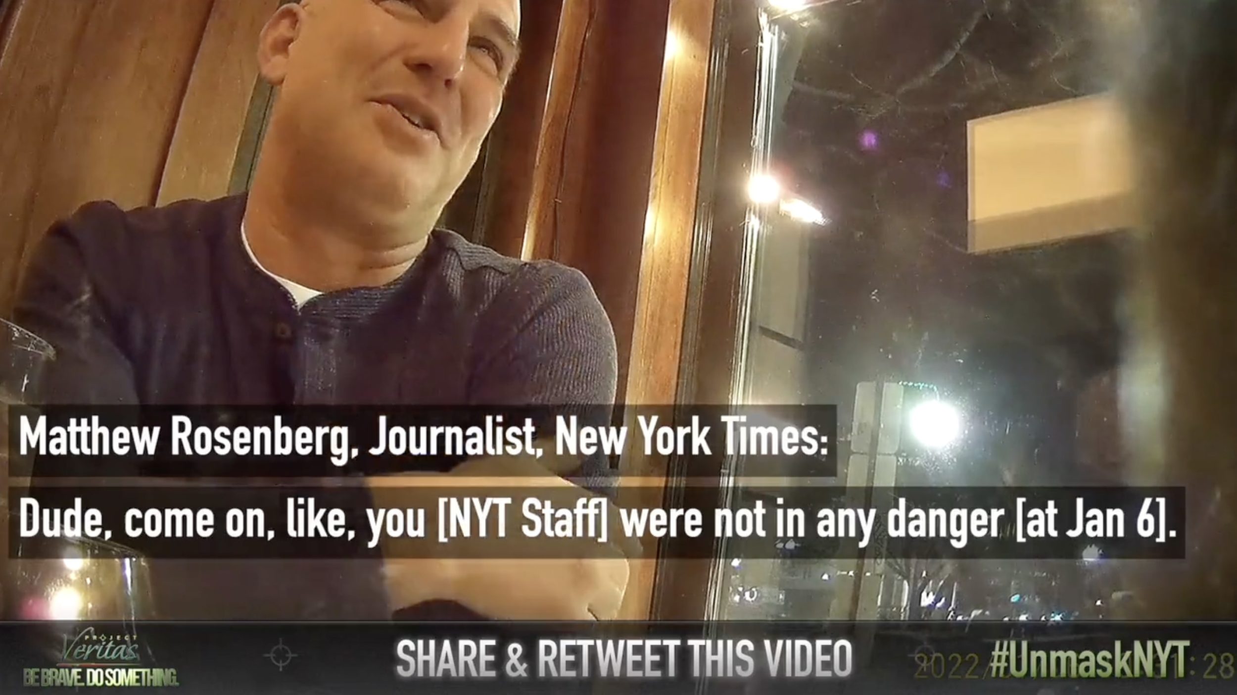 Hidden Video Reportedly Captures NYT Reporter Calling Jan 6 Coverage ‘Overreaction.’ Fake Trauma, Fake News, Full ‘Of FBI Informants’