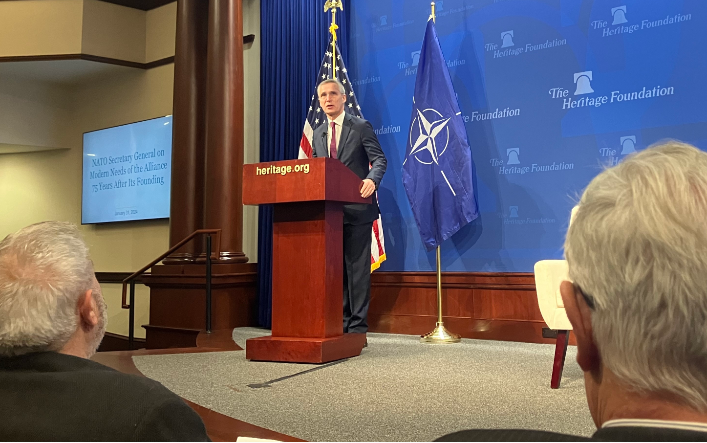 NATO Secretary General Pitches US On Need For European Support To Counter China In Talk At Heritage Foundation