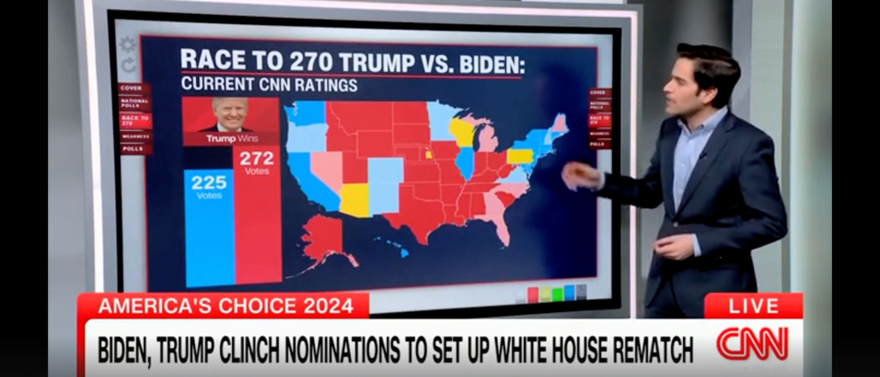 CNN Data Guru Breaks Down Just ‘How Different’ Trump’s Lead Over Biden Is In 2024