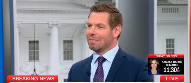 Rep. Eric Swalwell on CNN. [Screenshot/Grabien/CNN]