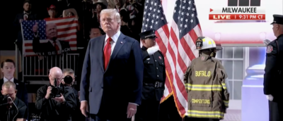 Trump Unveils Tribute For Former Fire Chief Killed During Rally Attack
