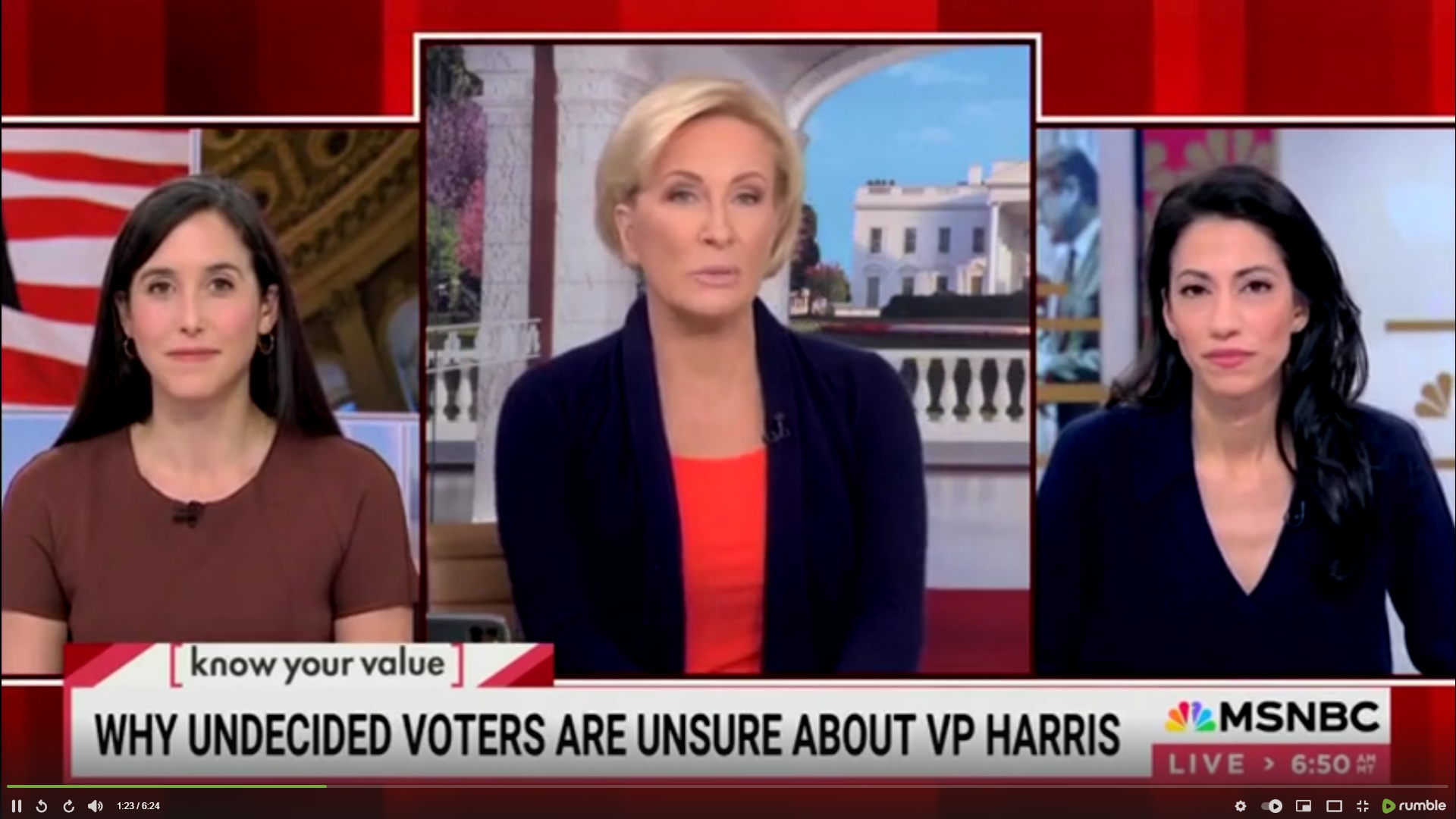 ‘Part Of It Is Gender Biased’: MSNBC Panel Points To Sexism As One Reason Why Voters Are ‘Unsure’ About Harris