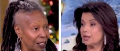 Whoopi Goldberg Spars With Fellow Co-Host As She Tells People Not To ‘Panic’ About Trump