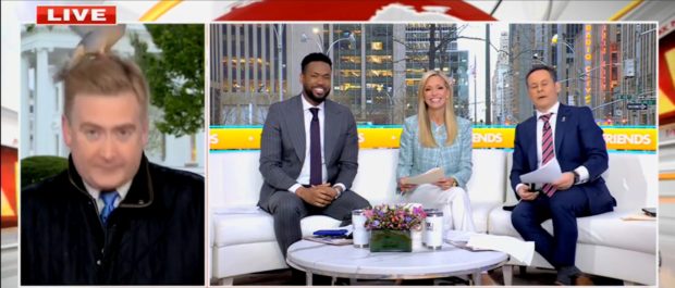Peter Doocy Fights Off Bird While Reporting On Trump’s Tariffs Live On ‘Fox And Friends’