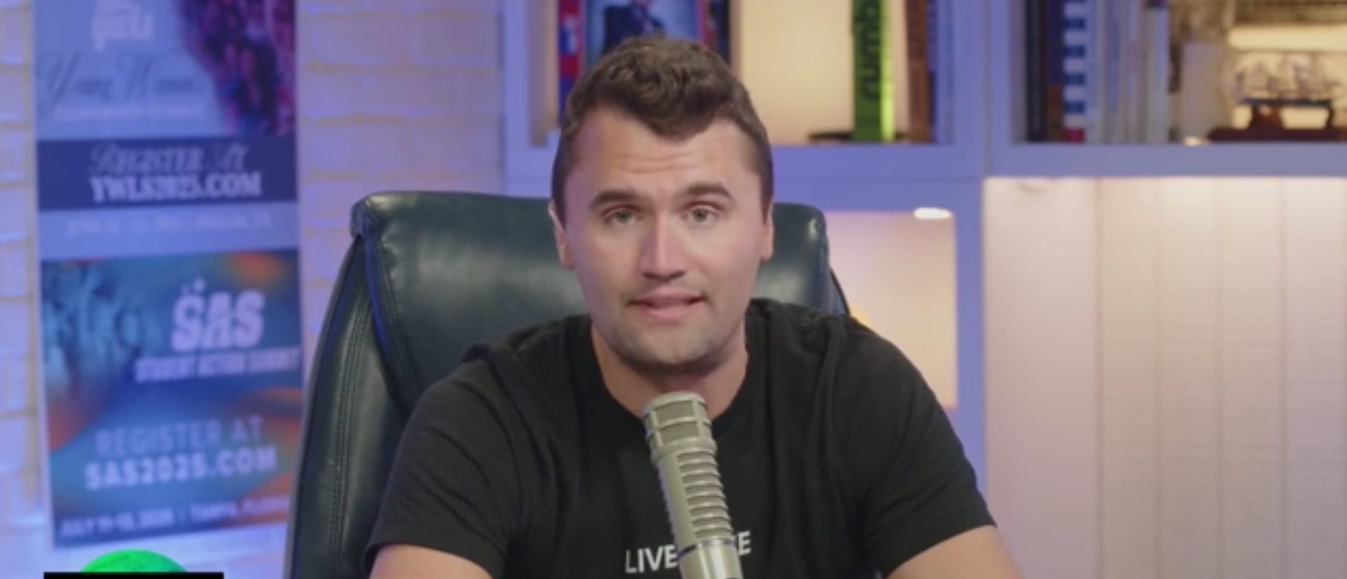 Charlie Kirk pushed back on Wednesday against the idea that Donald Trump’s presidency represents a personal crisis for many on the left. (Screenshot/YouTube/2WayTonight)