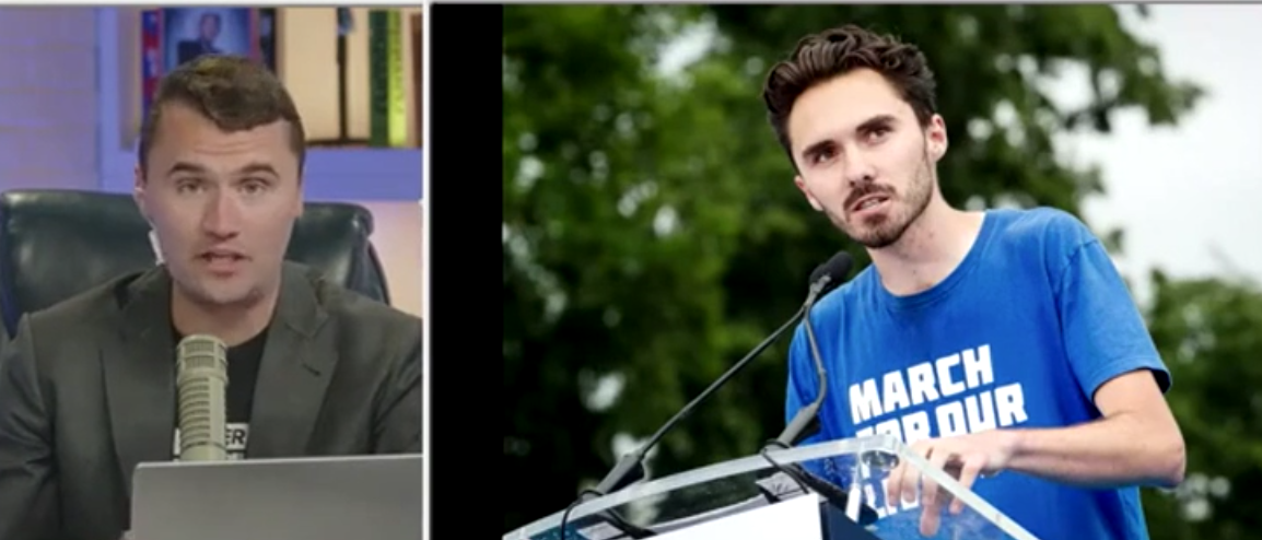 Charlie Kirk Mocks ‘Compliant Little Beta’ David Hogg For Gushing Over Jasmine Crockett