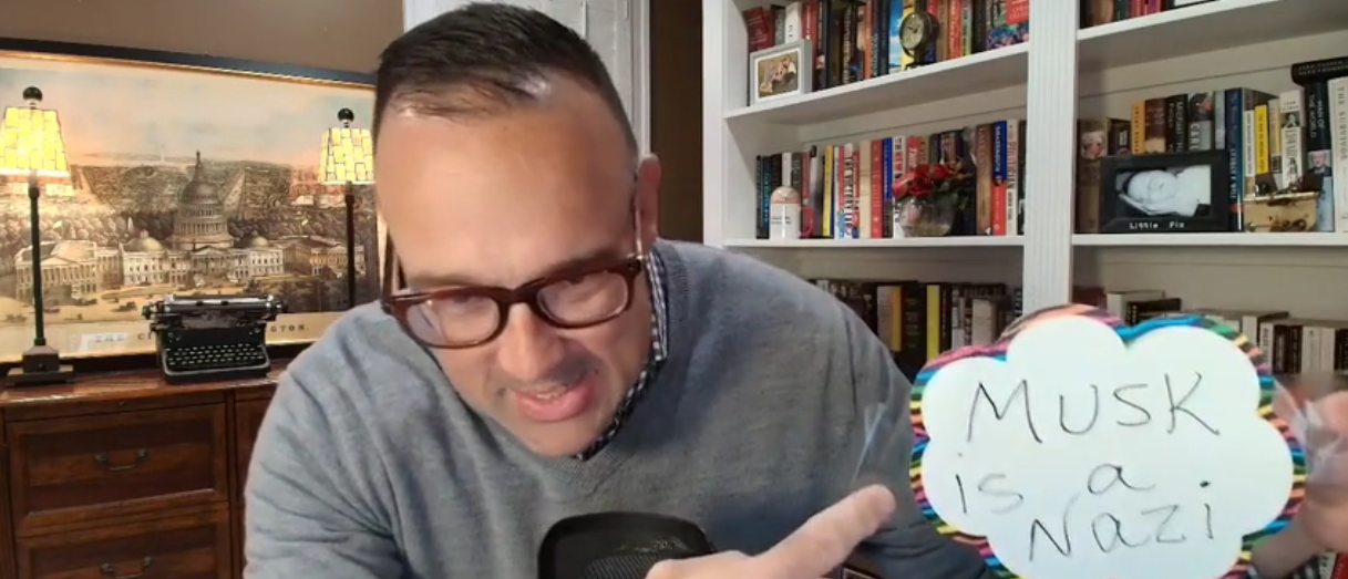 Chris Cillizza Say Elon Hater Defaced His Tesla By Slapping On ‘Musk Is A Nazi’ Sticker