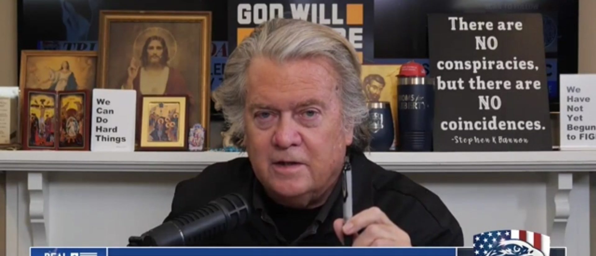 'Bad-Faced Lie': Steve Bannon Has To Explain To MSNBC Why Mass Deportation Is Not Mass Incarceration (Screenshot/X/Bannon's WarRoom)