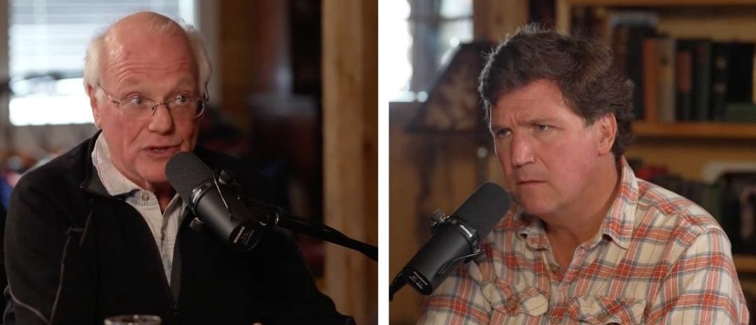 Ben Cohen on "The Tucker Carlson Show" discussing Pentagon budget [Screenshot/YouTube/"The Tucker Carlson Show"]