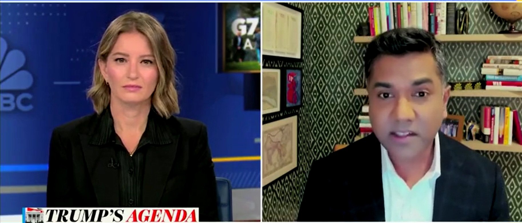 MSNBC Baselessly Throws Out Theory That Trump Will Ditch G7 For Alliance With Russia, China