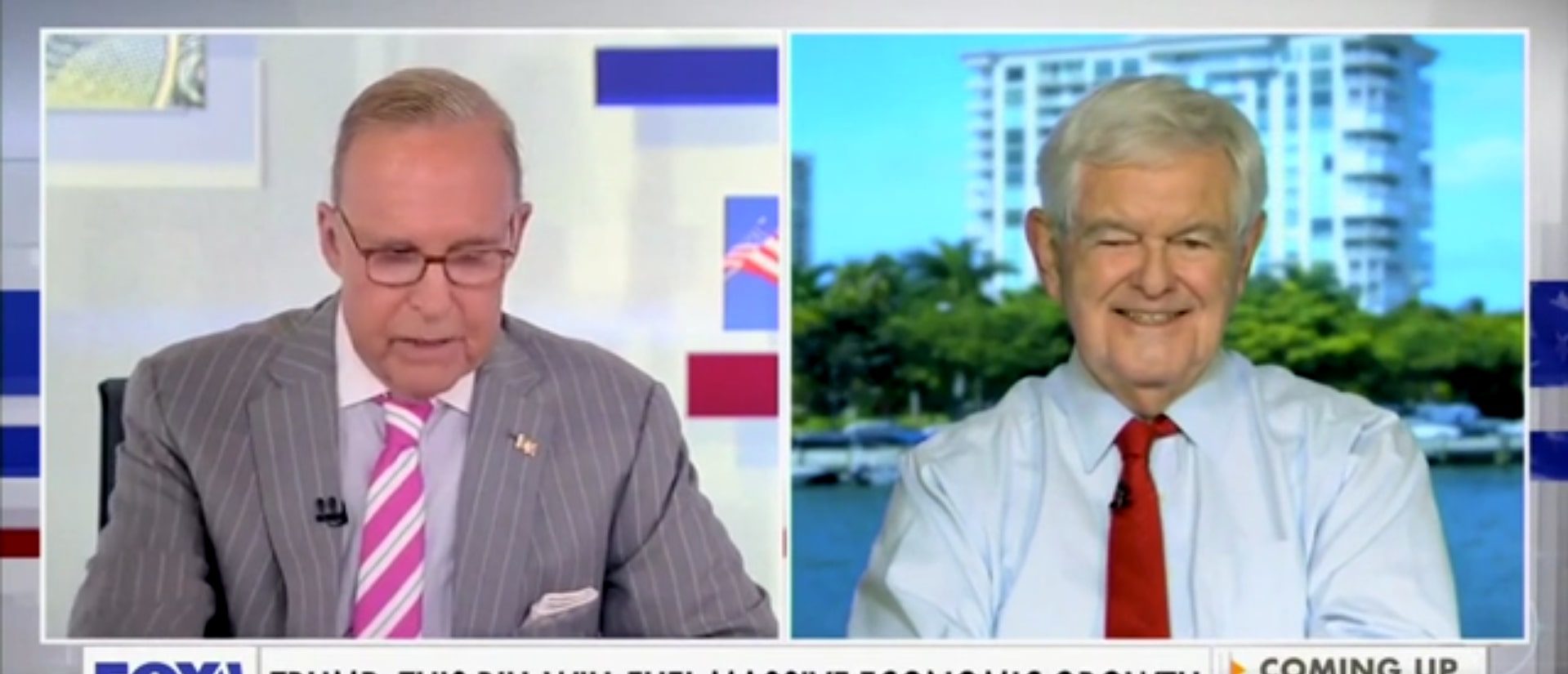 Newt Gingrich are looking ahead and assessed on Fox Business Monday what comes next for the administration and the country. (Screenshot/Fox Business)