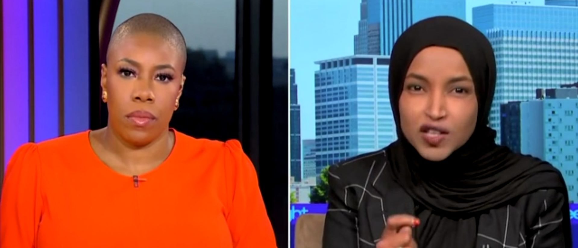 Ilhan Omar Uses School Tragedy To Warn That Armed Residents From Other States Will Show Up In MN And Hurt People (Screenshot/MSNBC)