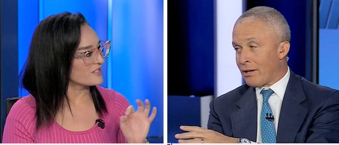 Kennedy, Harold Ford Jr. on "The Five" discussing gun control [Screenshot/Fox News/"The Five"]