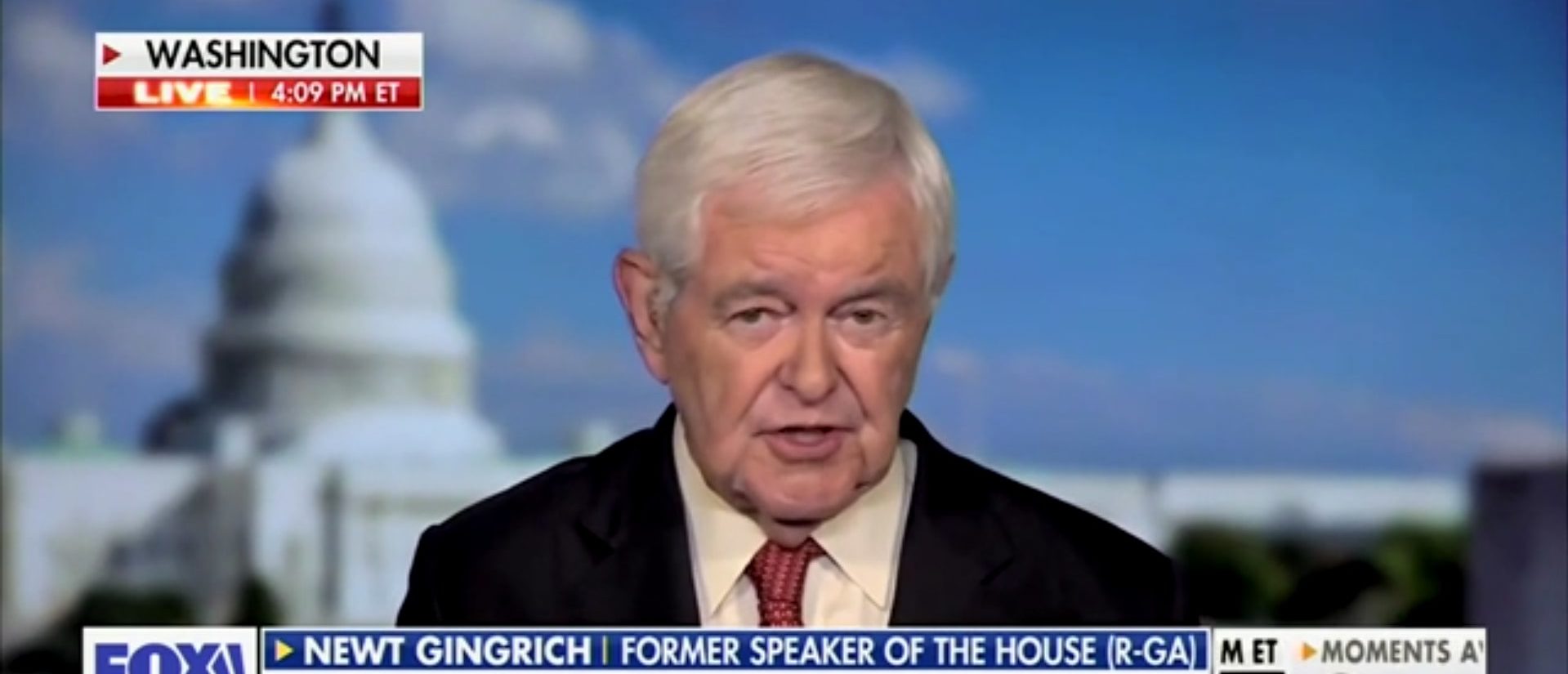 Gingrich Explains What's Causing Current National Chaos (Screenshot/Fox Business)