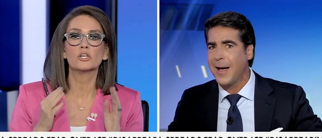 Jessica Tarlov, Jesse Watters on "The Five" debating ICE [Screenshot/Fox News/"The Five"]