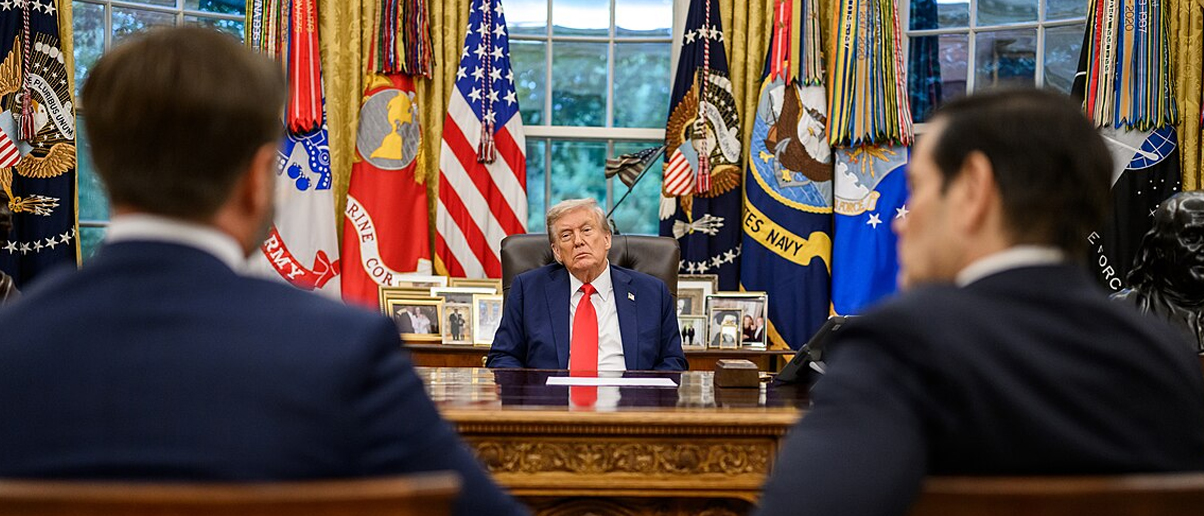 Vance and Rubio Meet With Trump White House Oval Office