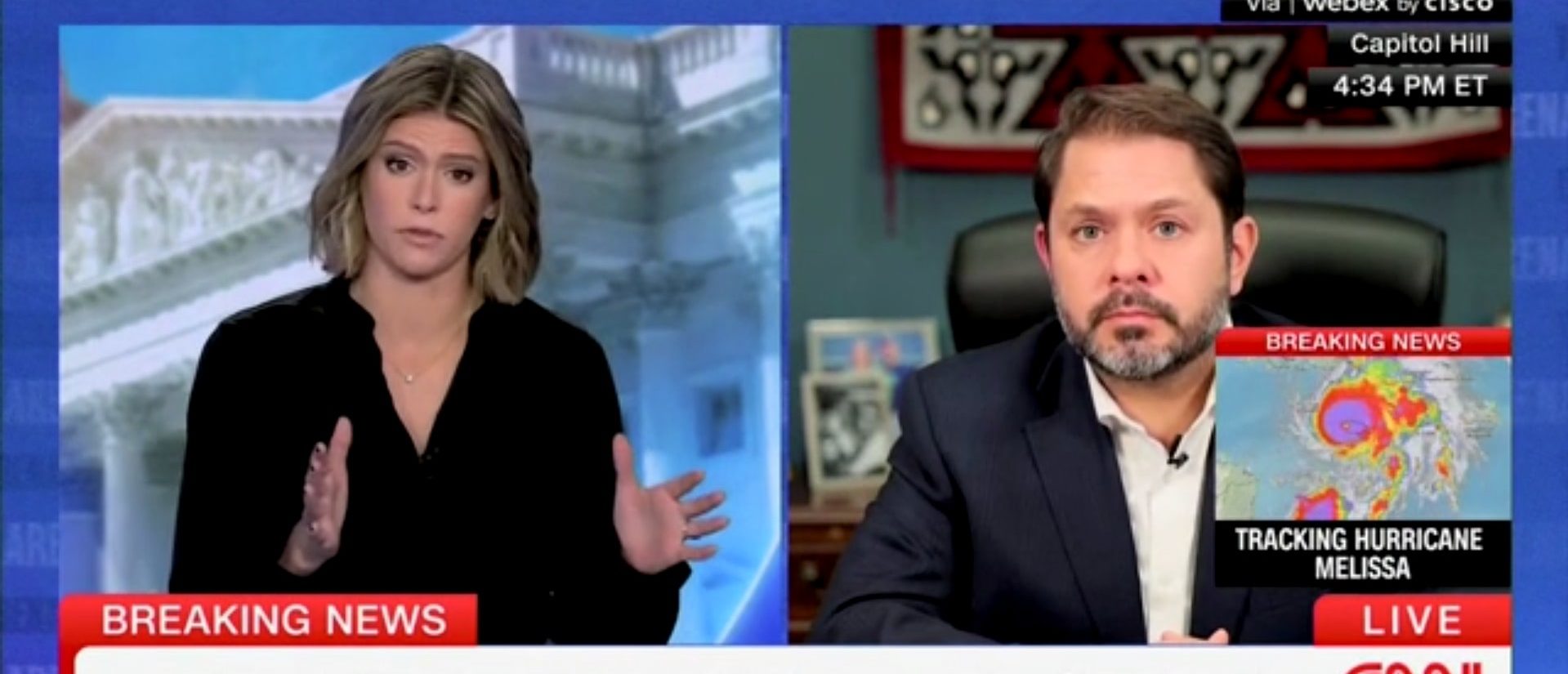 CNN Host Kasie Hunt Reminds Gallego Democrats Set Up Crisis They’re Blaming On Trump (Screenshot/CNN)