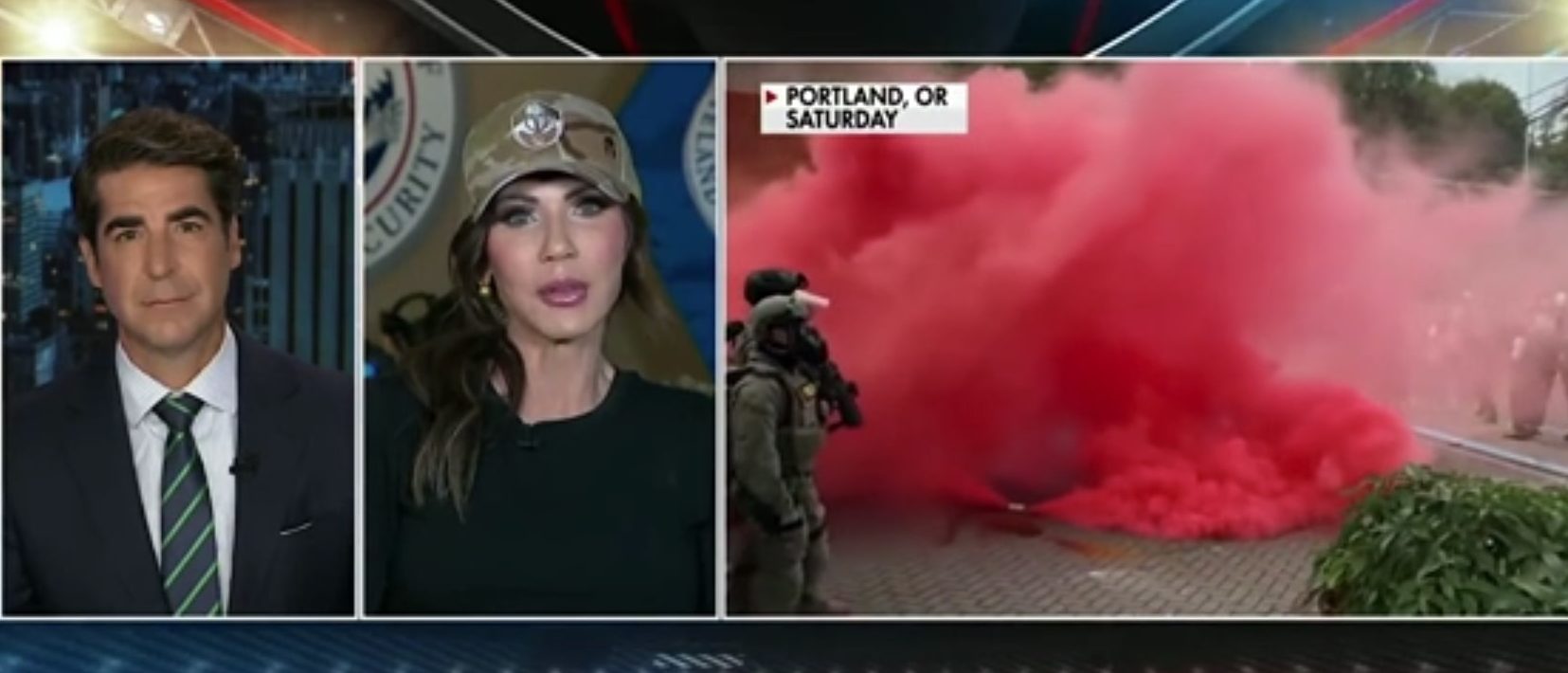 Kristi Noem Delivers Blunt Warning To Portland Officials On Antifa (Screenshot/Fox News)