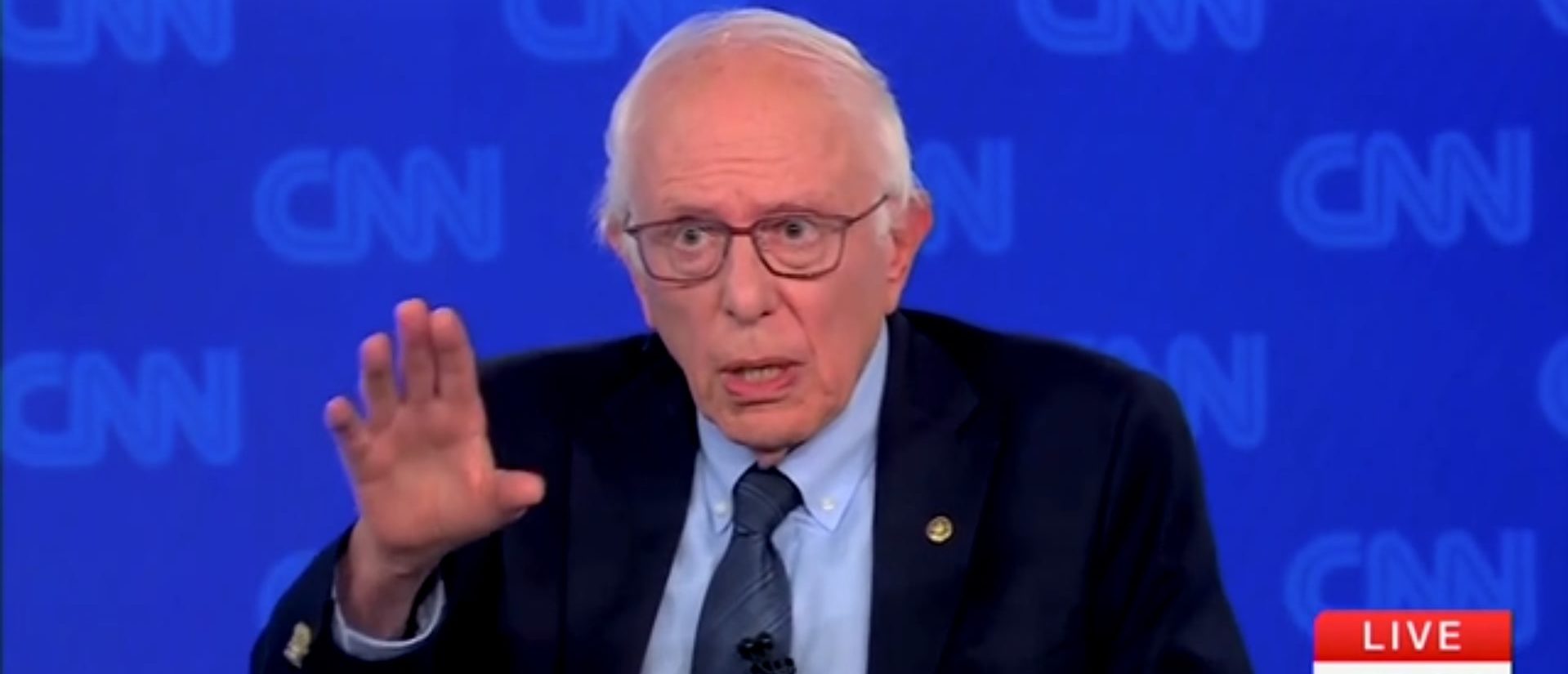 Watch Bernie Sanders Turn A Simple Town Hall Question Into A Civics Lesson No One Wanted (Screenshot/CNN)