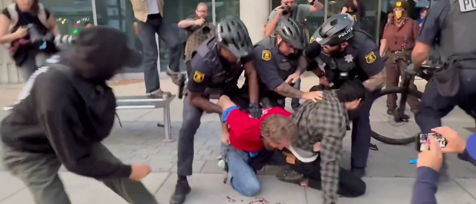 Man Named Jihad Allegedly Crashes Turning Point USA Event, Kicks Off Brawl (Screenshot/X/@FrontlinesTPUSA)