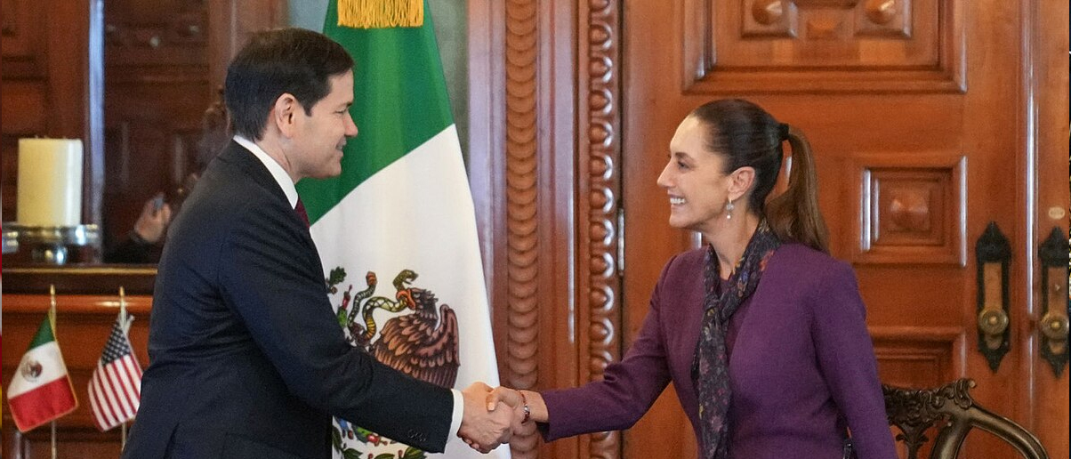 Marcio Rubio with Mexican President Claudia Sheinbaum