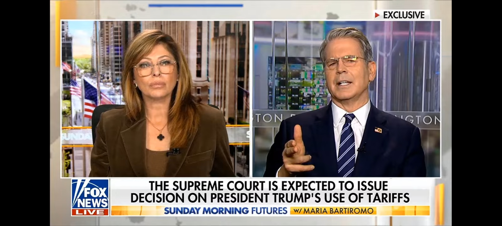 Scott Bessent on "Sunday Morning Futures With Maria Bartiromo" [Screenshot/Rumble/Fox News]