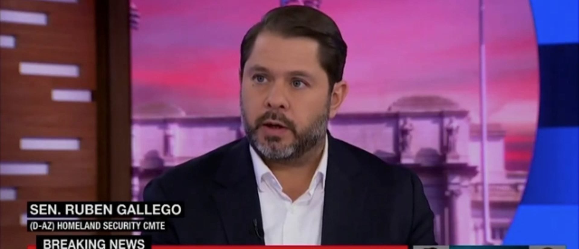 Sen. Ruben Gallego Makes Bold Claim About Trump's Intentions Toward Venezuela (Screenshot/MSNOW)