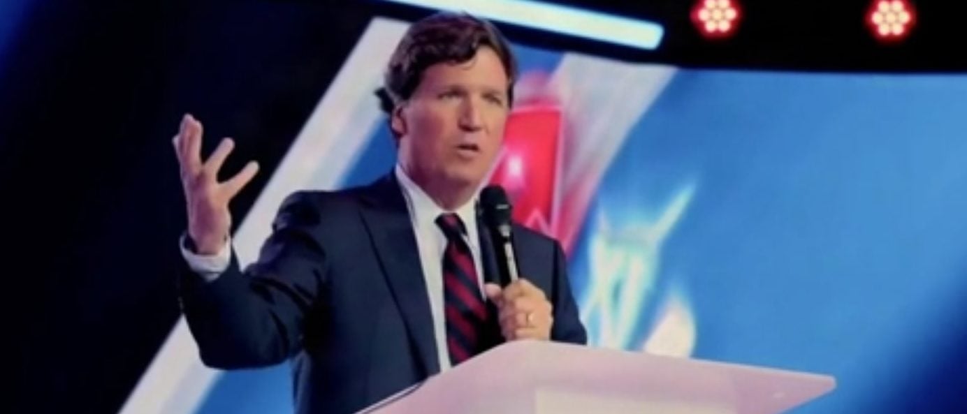 Tucker Says There's No Civil War On The Right (Screenshot/CSPAN)