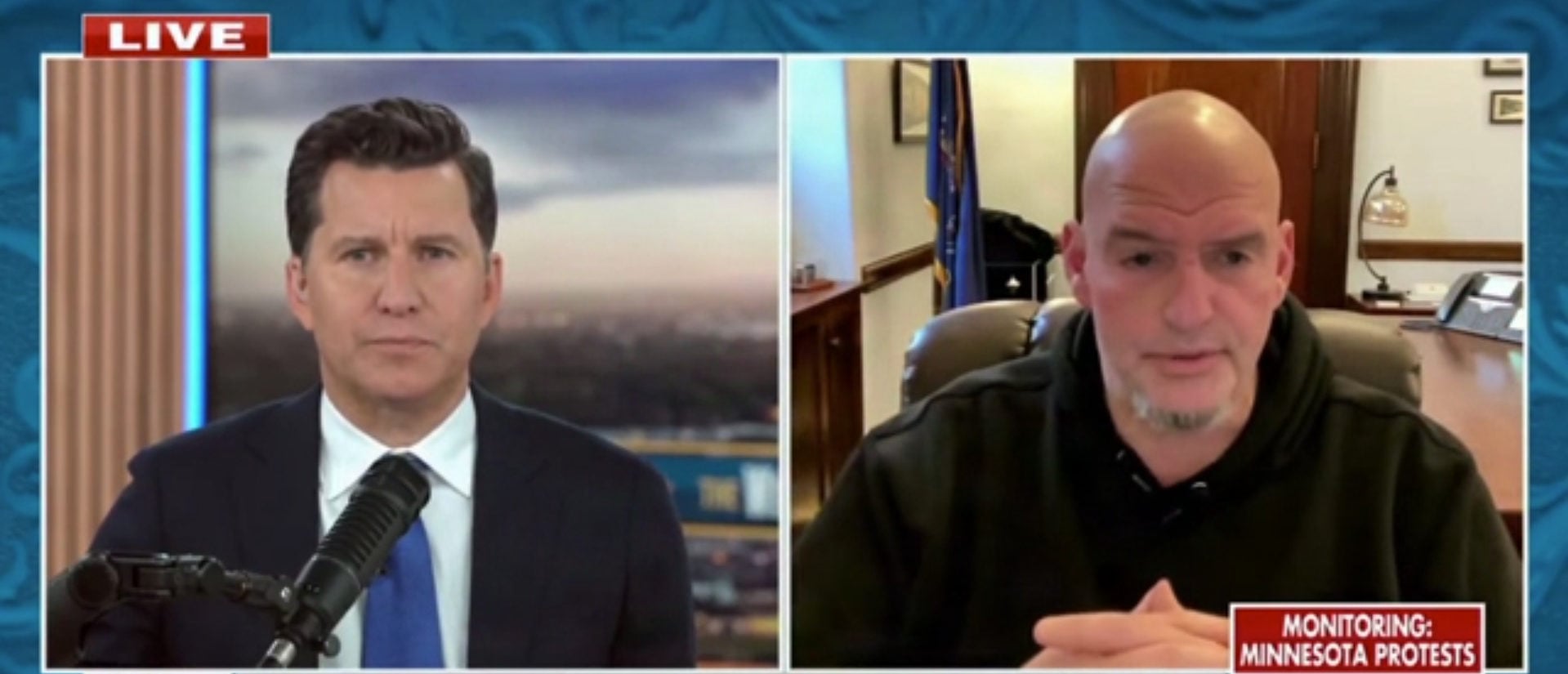 Fetterman Says ICE Should Ramp Up Arrests And Not Slow Down (Screenshot/Fox News)