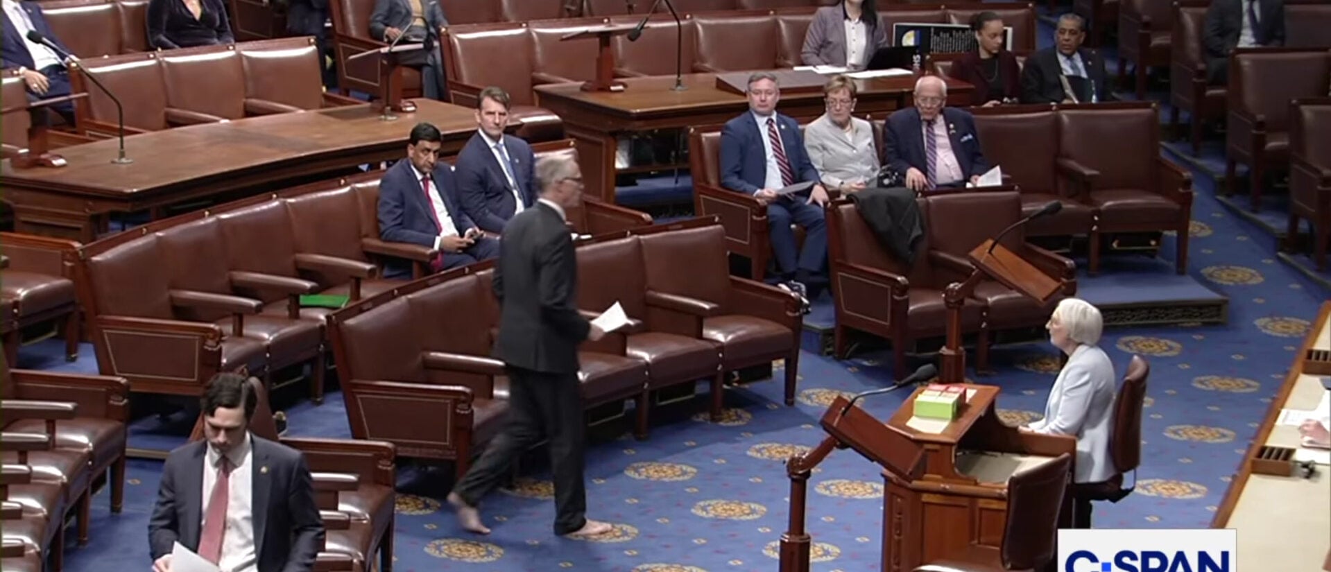 Boomer Dem Congressman Jared Huffman Walks Around House Floor Barefoot To Honor Dead Rock Star