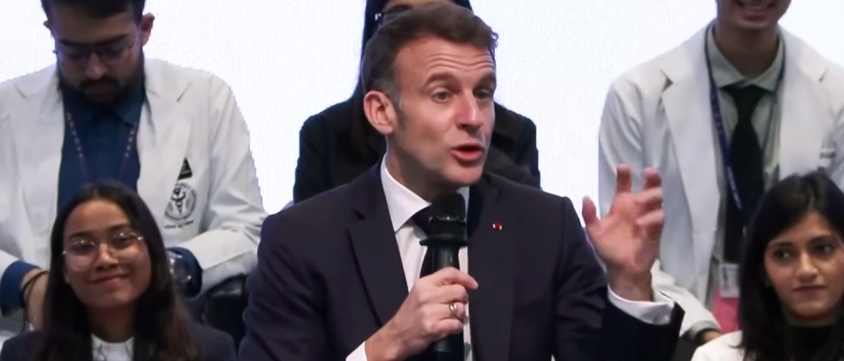 French President Emmanuel Macron attacks freedom of speech.