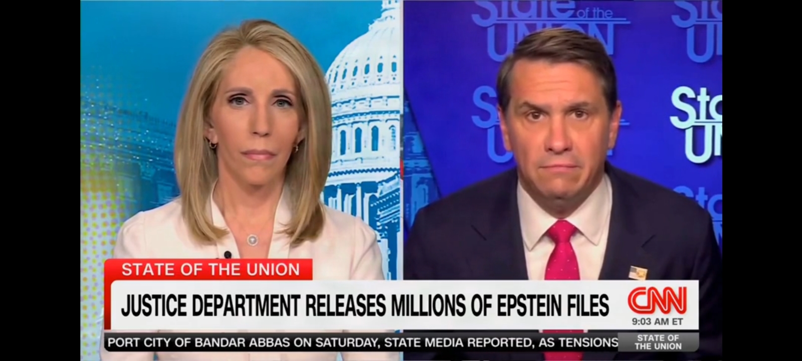 Deputy AG Todd Blanche and CNN's Dana Bash (Screenshot/CNN)