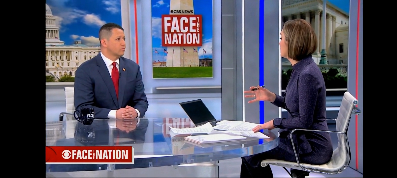 Rep. Tony Gonzales on "Face the Nation" discussing immigration [Screenshot/CBS News/"Face the Nation"]