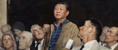 [Image created by DCNF with Grok, Canva + Norman Rockwell's 1941 "Freedom Of Speech" painting]