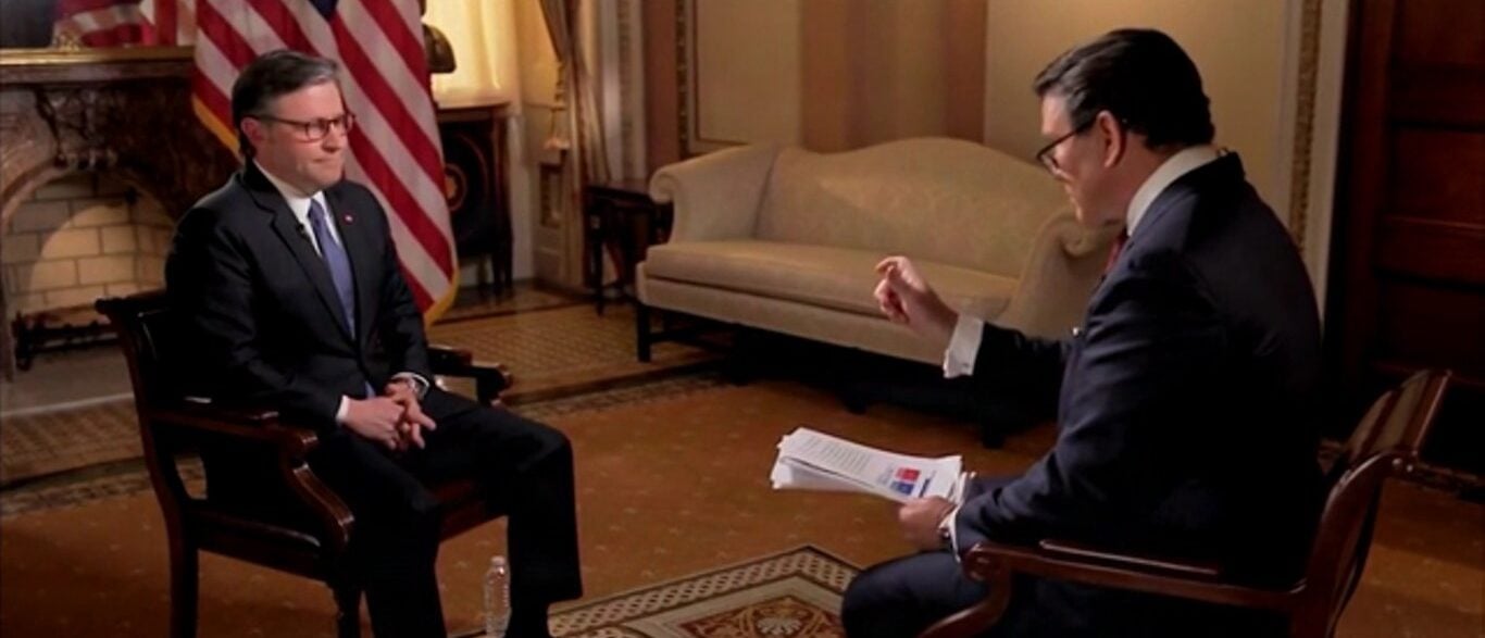 Mike Johnson Says Mar-a-Lago Flip Won't Affect Midterms (Screenshot/Fox News)