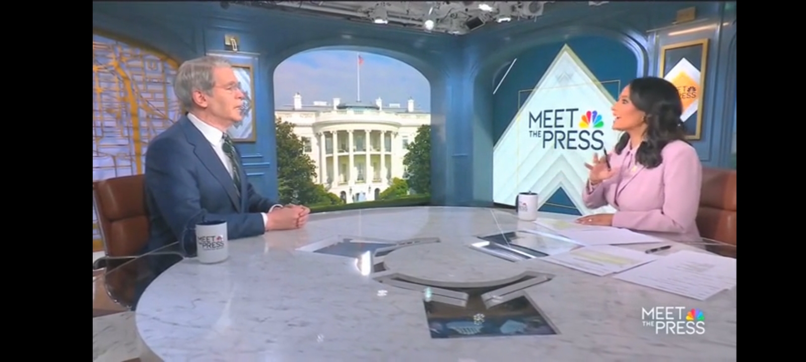 Treasury Secretary Scott Bessent dismissed NBC News host Kristen Welker's question about funding the Iran war as "ridiculous" and her framing as "terrible" during a tense Sunday exchange on "Meet the Press." [Screenshot/Rumble/NBC News]