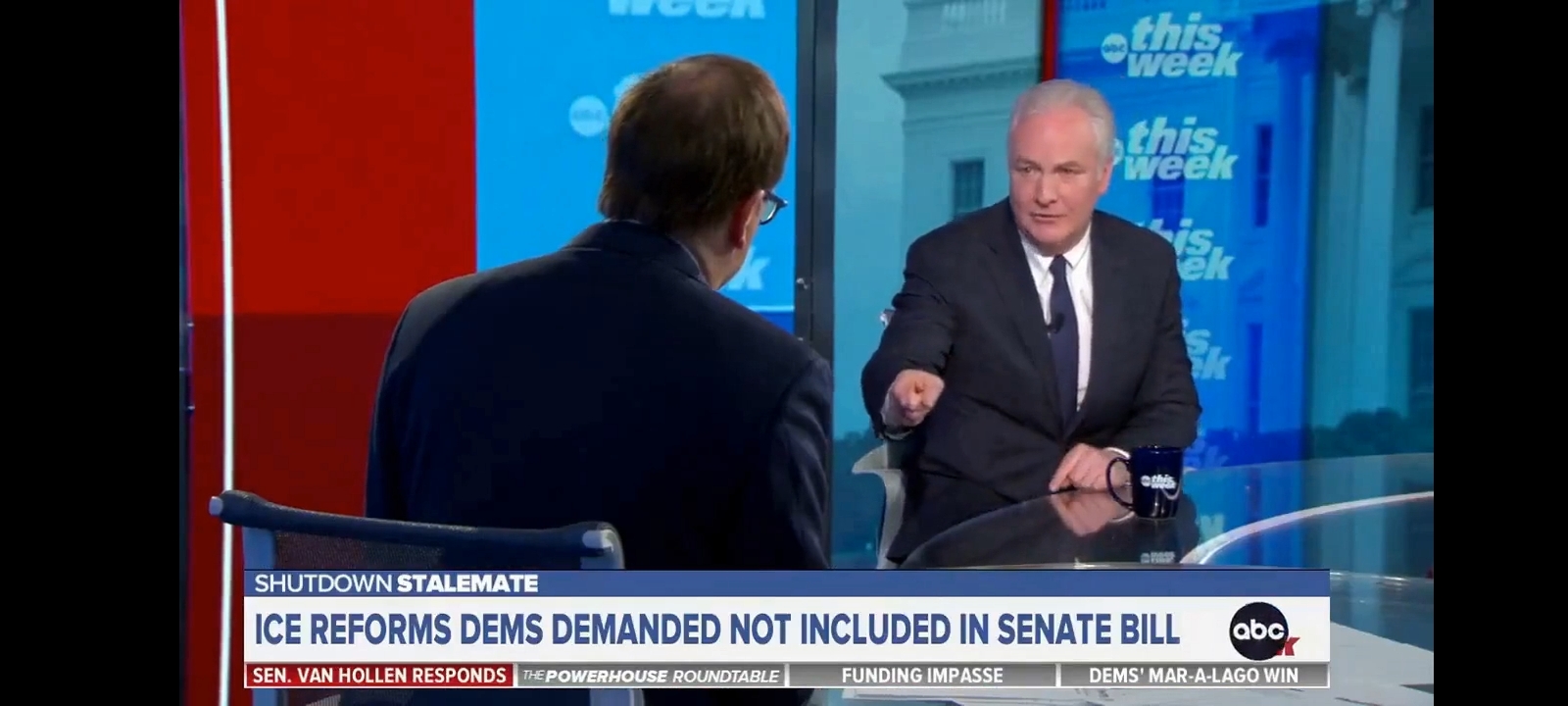 Jonathan Karl Confronts Chris Van Hollen Over 'Holding Up' DHS Funding [Screenshot/Rumble/ABC News]