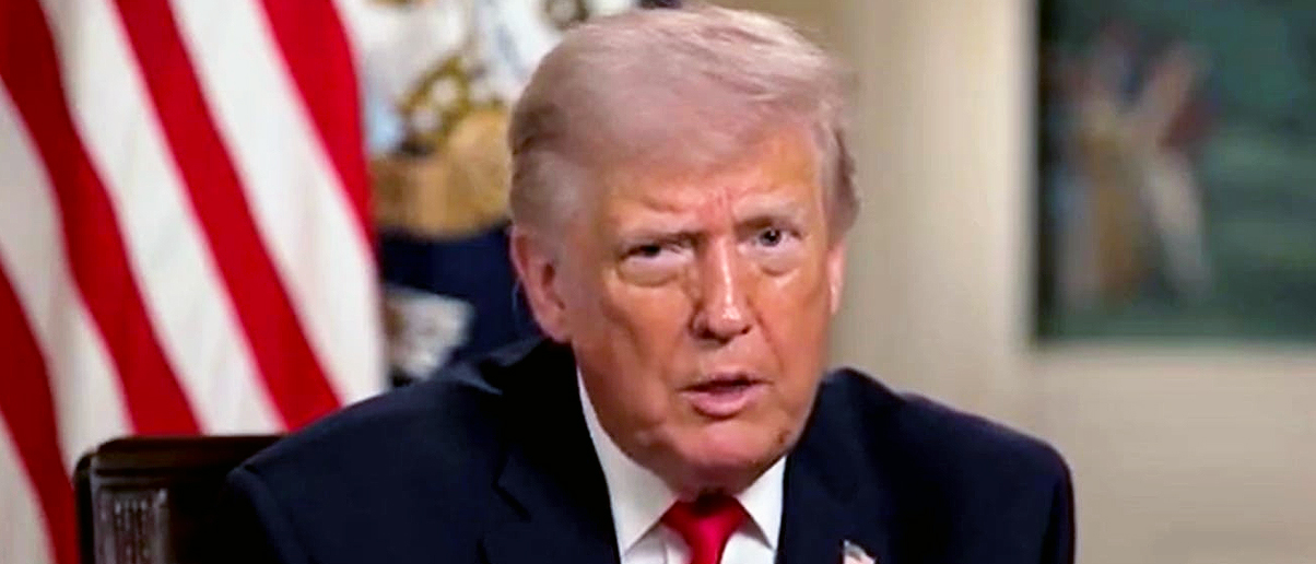 President Donald Trump speaks to Fox Business host Maria Bartiromo.