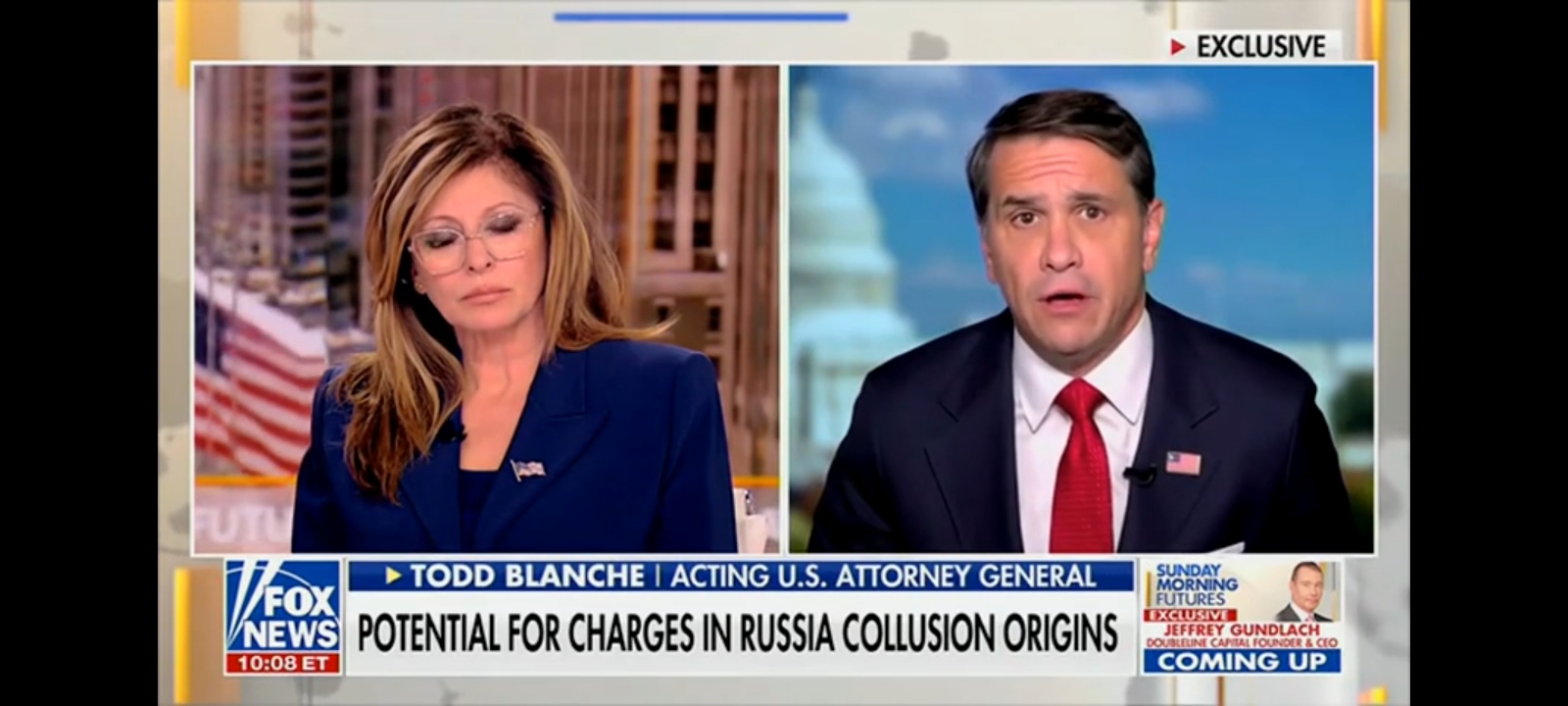 ‘What Is Not Ready?’: Maria Bartiromo Presses Acting AG On Probe Into Trump-Russia Hoax