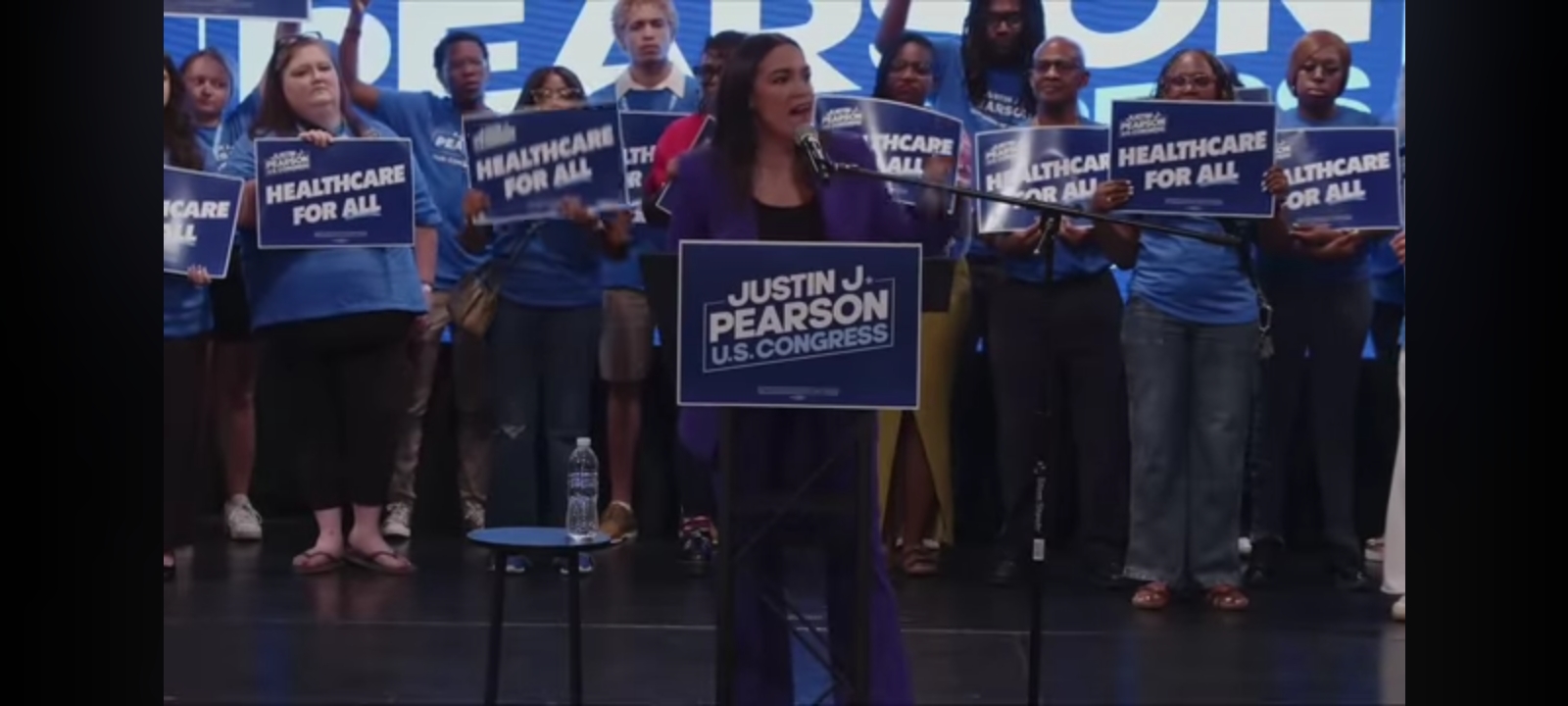 Democratic New York Rep. Alexandria Ocasio-Cortez broke out a faux Southern accent during a Saturday campaign appearance in Tennessee. (Screenshot/YouTube/AOC)