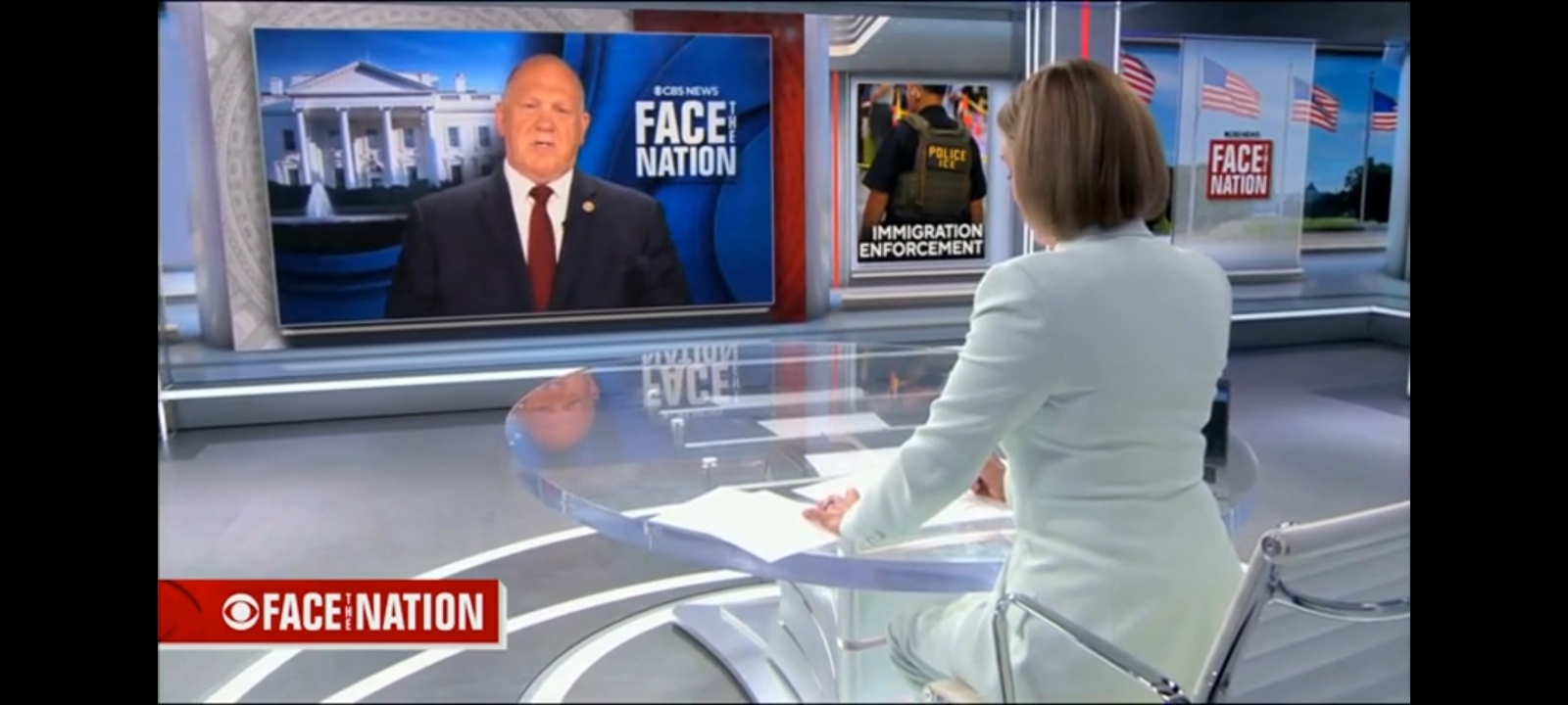 Tom Homan and Margaret Brennan (Screenshot/CBS)